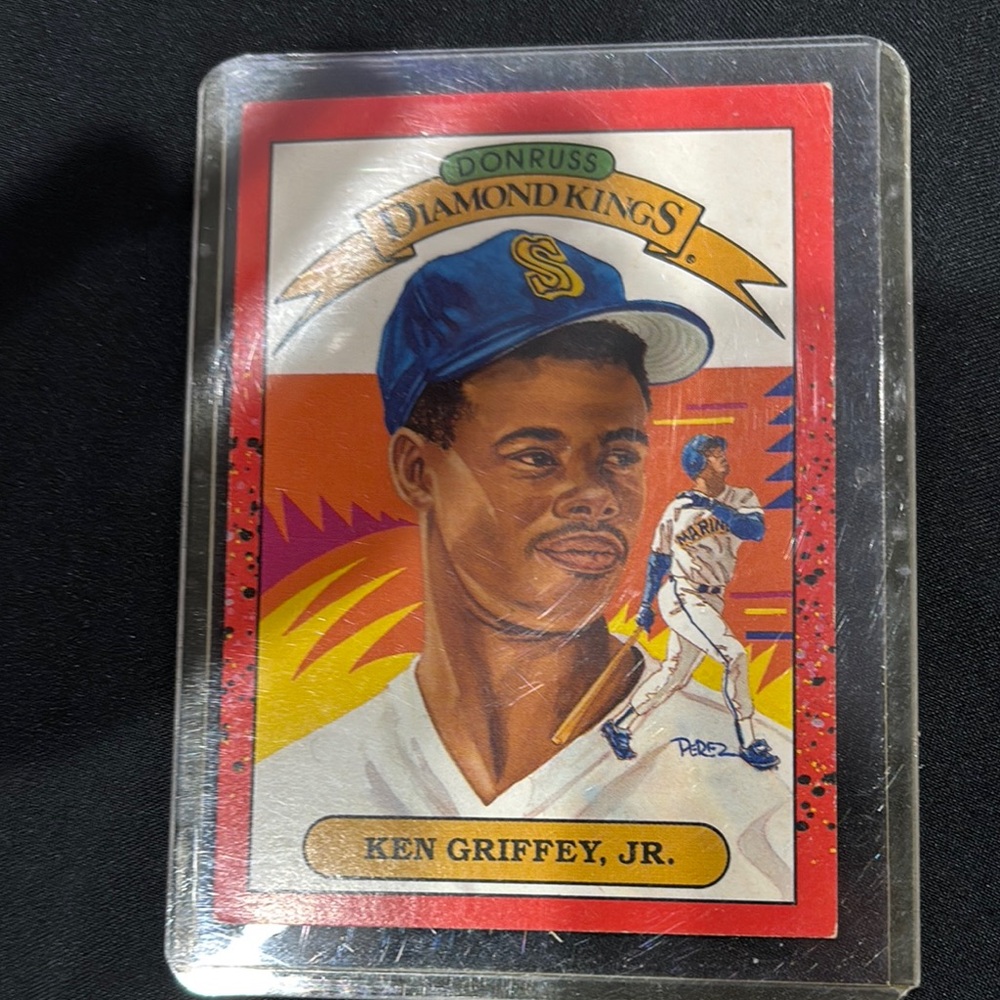 Russ Baseball Trading Card in Red and Blue